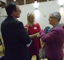 Networking at the event.