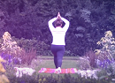 Yoga in Abingdon park