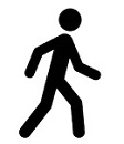 Walking figure symbol
