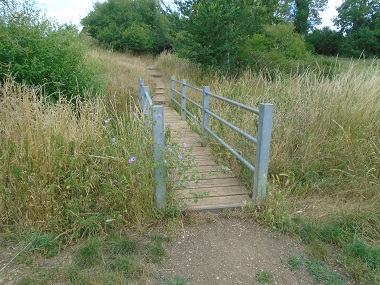 Iron footbridge.