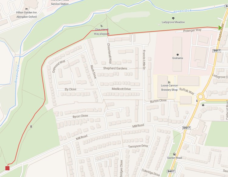 Map of wider green space