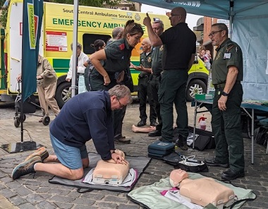 First aid demonstration