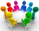 clip art image of meeting