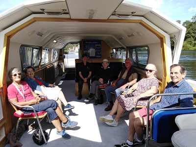 group on boat