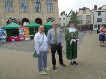 Mayor with town Cryer